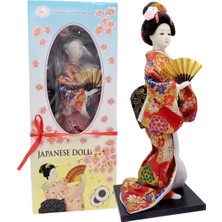 Dünyadan Hediyeler Japon Kimonolu Geyşa Bebek Kabuki Biblo 30 cm No.2