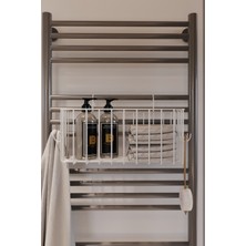 Boz Concept Home Paslanmaz  Banyo Düzenleyici Sabunluk  Havlupan Askısı Fönlük Havluluk Banyo Aksesuarı  Banyo Rafı