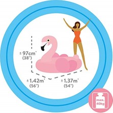 Tekno Trust Pompa Dahil Değildir Flamingo Binici 142X137X97 cm 57558