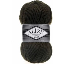 Alize 5 Adet Süperlana Maxi Koyu Orman 241 Kalın El Örgü Ipi Yelek Hırka Ipi Atkı Bere Kazak Ipliği