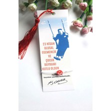 Emtory Home 10 Adet Püsküllü Kitap Ayracı ve Türk Bayraklı Bileklik