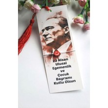 Emtory Home 10 Adet Püsküllü Kitap Ayracı ve Türk Bayraklı Bileklik