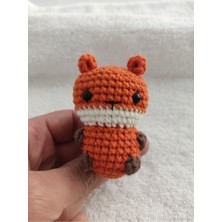 Trendo Gurumi Amigurumi Mini Tilki Anahtarlık Oyuncak (6 Cm-1 Adet)