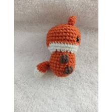 Trendo Gurumi Amigurumi Mini Tilki Anahtarlık Oyuncak (6 Cm-1 Adet)