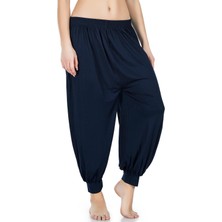 Dk Derya Kurşun Lacivert Manşetli Şalvar 0527-LCVRT