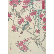 Poster City Utagawa Hiroshige, Söğüt Kiraz Çiçekleri Tablosu Sanat Posteri