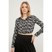 Armalife Saten Crop Gömlek