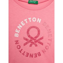 Benetton Pembe Kız Çocuk T-Shirt 3I1XC10H8