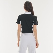 Touz Moda Rock More Baskılı Fermuarlı Crop Top