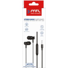Mtl Samsung Galaxy A15 Uyumlu Kablolu Kulaklık Stereo MT270