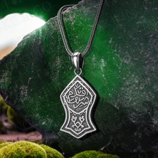 Takılingo 925 Ayar Gümüş Kadem-I Şerif Model Erkek Kolye