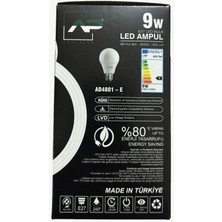 Uzmlight Adal LED Ampul 9W 6500KL  82LM E27+10 Adet