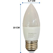 Osaka 6W (50W) 6500K (Beyaz Işık) E27 Duylu LED Ampul (10 Adet)