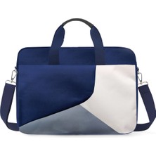 Microcase Huawei Matebook x Pro Için Macbook Çantası 2 Bölmeli AL4228 Lacivert Gri Krem