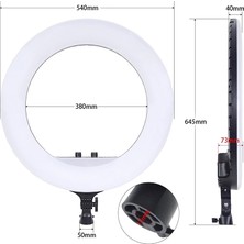 Deyatech 21 Inç Ring Light LED Işık Aydınlatma Kumandalı Çantalı Telefon Tutuculu