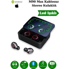 Bakeey  M90MAX Kulak Içi Bluetooth Kulaklık Powerbank Özellikli Hız Göstergeli Mikrofonlu Oyuncu Kulaklık