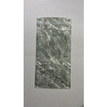 Renkli Duvarlar 6 Adet 60X30CM Koyu Gri Yeşil Mermer Desen Yapışkanlı Karavan Banyo Duvar Kaplama Paneli Shiny-25