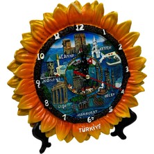 Hasyılmaz Ayçiçek Model Duvar ve Masa Saati 18CM