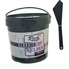 Rich 1200 gr Rölyef (Relief) Pasta ve Modelaj Şekillendirme Seti ( 14 Parça )