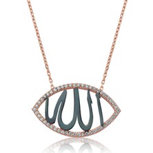 Serra Jewels Gümüş Allah Yazılı Bayan Kolye