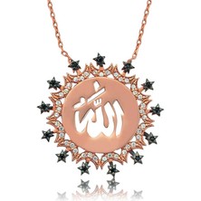 Serra Jewels Gümüş Allah Yazılı Bayan Kolye