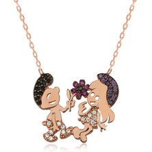 Serra Jewels Gümüş Şirinler Bayan Kolye