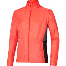Mizuno Aero Jacket Erkek Yağmurluk Turuncusiyah
