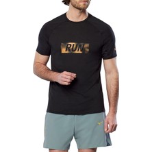Mizuno Dryaeroflow Graphic Erkek Tişört Siyah