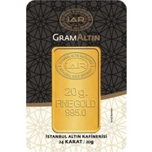 20 Gram 24 Ayar Külçe Gram Altın Ziynet Gold