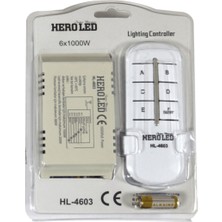 Woodhub 6 Heroled Uzaktan Elektrik Kontrol ve Avize Kumandası 6'lı Sistem Beyaz