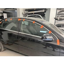 Big Shopia Opel Vectra C Krom Cam Üst Çıtası 4 Parça Paslanmaz Çelik 2002 - 2008 Üst Cam Kromu