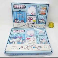 Meyra Accessories Cinnamoroll Kawaii Anime Dizüstü El Defteri Sevimli Karikatür Hediye Kutusu Okul Öncesi Hediye Seti