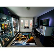 Get Carpet Yıkanabilir Kaymaz Taban Nostaljik Playstation Need For Speed Desenli Çocuk Genç Odası Oyuncu Halısı