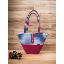 Home Decors By Özlem Hasır Çanta Omuz Çantası Plaj Çantası El Emeği Handmade Tasarım Tarz Yaz MODA-30CMX40-42CM