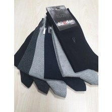 Dündar Erkek Dikişsiz Likralı Penye Desenli Soket Çorap 003 - 6 Adet