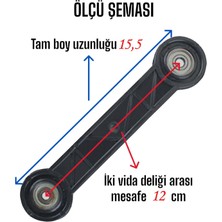 Glaswen 4 Adet Beşik Sallama Aparatı Siyah 12 cm