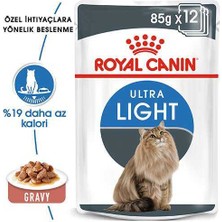 Royal Canin Ultra Light Gravy Pouch Diyet Kedi Maması 85 gr