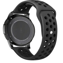 FirstModel 20 mm Universal Delikli Spor Silikon Kordon Füme Siyah