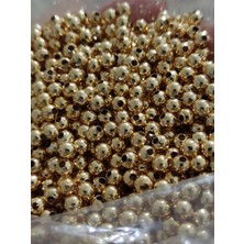 Engin TT Metal Top Boncuk Gold Kaplama Ara Aparat (4 Mm-60 Adet)