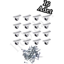 16 Adet Hobidabi Tekerlek Mini Sabit Mobilya Sehpa Komidin Tekeri No:99