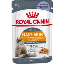 Royal Canın Hair Skin Kedi Yaş Mama 85GR 12 Adet Kedi Konserve Pouch