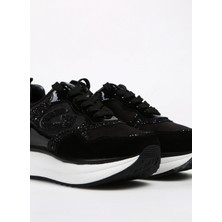 Alberto Guardiani Siyah Kadın Süet Sneaker Louıse 0170