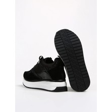 Alberto Guardiani Siyah Kadın Süet Sneaker Louıse 0170