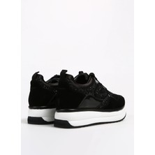 Alberto Guardiani Siyah Kadın Süet Sneaker Louıse 0170