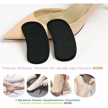 Benlife Siyah Oval Ayakkabı Vurma Yapışkan Topuk Süngeri