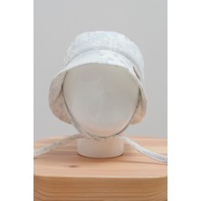 Caramell Draw Boy Summer Collection Ekru - Mavi %100 Pamuk Müslin Erkek Şapka