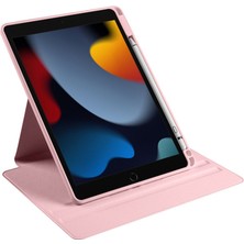 Five-E Apple iPad 9. Nesil 10.2 (2021) Yatay ve Dikey Dönebilen Standlı Kalem Şarjına Uygun Darbe Dayanıklı Thermix Kılıf ve Ekran Koruyucu A2602 A2604 A2603 A2605