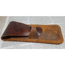 Mahfuz Crazy Hors Deri El Emeği Özel Kalemleriniz Için Kalemlik Kalem Kutu 27 cm 6 cm L2