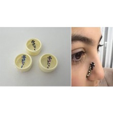 Airbrush Tattoo Yapışkanlı Yüz Taşı Face Gems 3 Adet Birden Burun Parmak Hızma Modeli 3