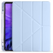 Five-E Apple iPad Pro 12.9 4.nesil (2020) 4 Farklı Standlı Kalemlikli Darbeye Dayanıklı Kılıf A2229 A2069 A2232 A2233